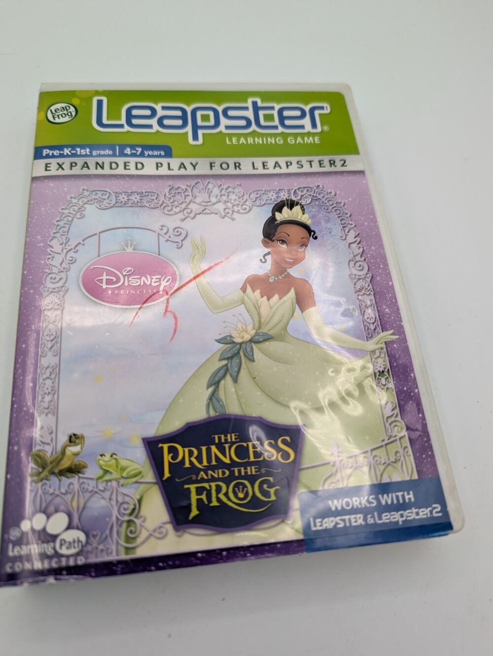 LeapFrog Leapster 1&2 Disney Princess and the Frog Educational Game MIB